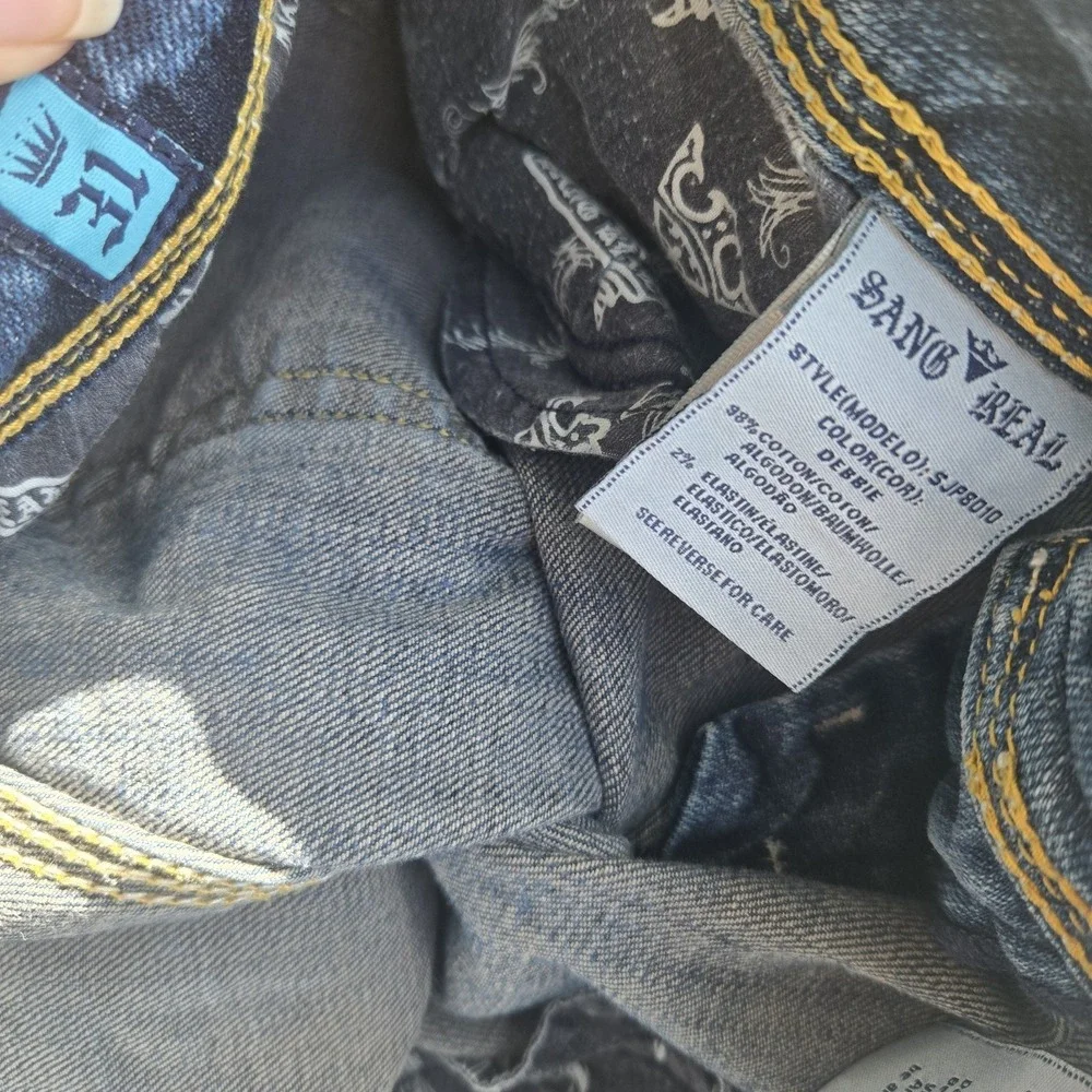 Sang Real Women's‎ Only the Chosen Low Rise Boot Cut Blue Jeans Size 31 Slim